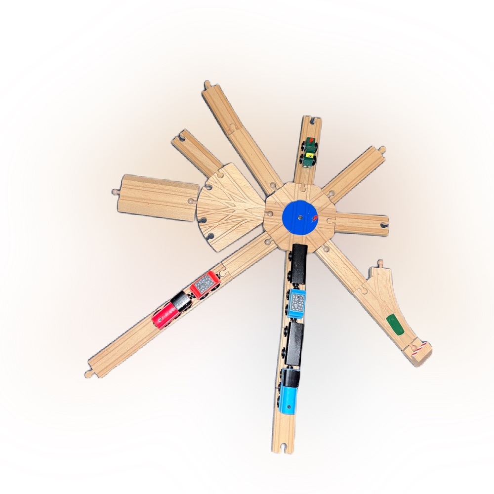 Melissa and Doug train set
